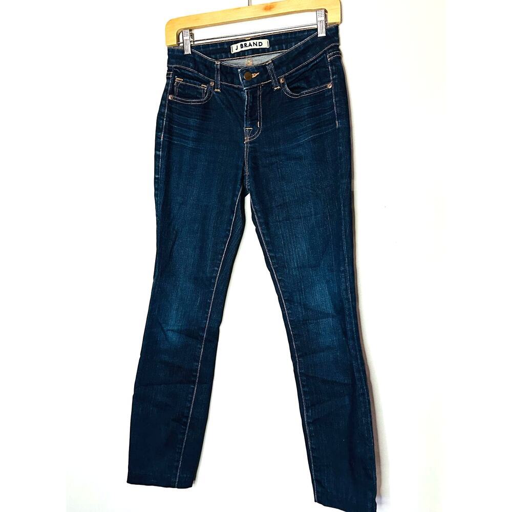 J Brand Women's Dark Blue Wash Skinny Leg Denim Jeans Size 27